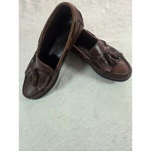 Bass Brown Leather Tassel Loafers Men's 9M Classic Preppy Ivy Style